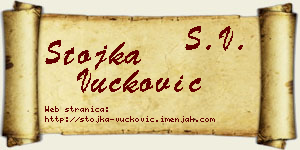 Stojka Vučković vizit kartica